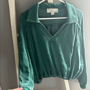 Vintage Havana Green Pullover Sweater (Soft Sweatshirt Material)